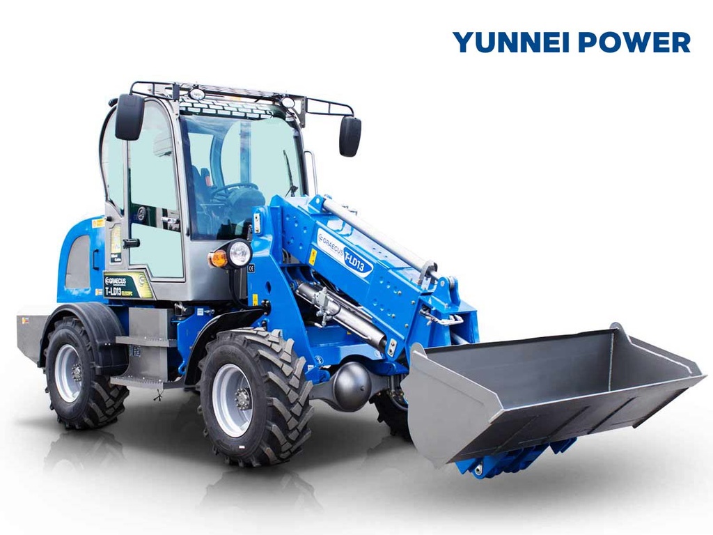 [10000403] Încărcător telescopic articulat pe roți 4×4 4WD | Ridicare maximă 4.1m | Capacitate de încărcare până la 1.3T | Cabină A/C | STAGE V | T-LD13 Cab A/C