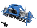 Freză de tip greu, cu granulare și deplasare hidraulică, pentru tractoare medii Solis, LS, Landini, McCormick, New Holland - suprafață de lucru 220 cm.