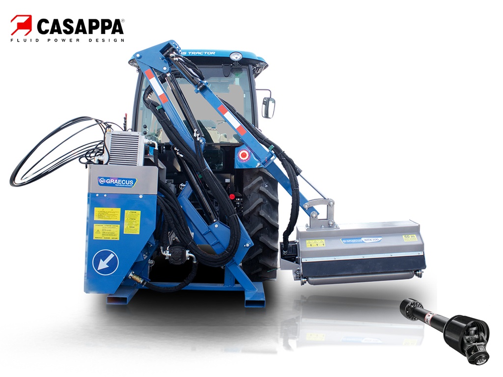 [10000124] Destramător telescop cu braț, autonom pentru tractor | mediu | MTK120