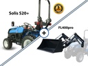 Tractor mic | Mini pentru viticultură și pomi fructiferi | Motor Mitsubishi | Cu levier lateral de viteze SOLIS S20+ combinat cu cupă frontală FL400pro