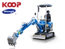Excavator mic pe șenile 1T, Diesel, cu rotație braț și linie ciocan EB10-BOOM