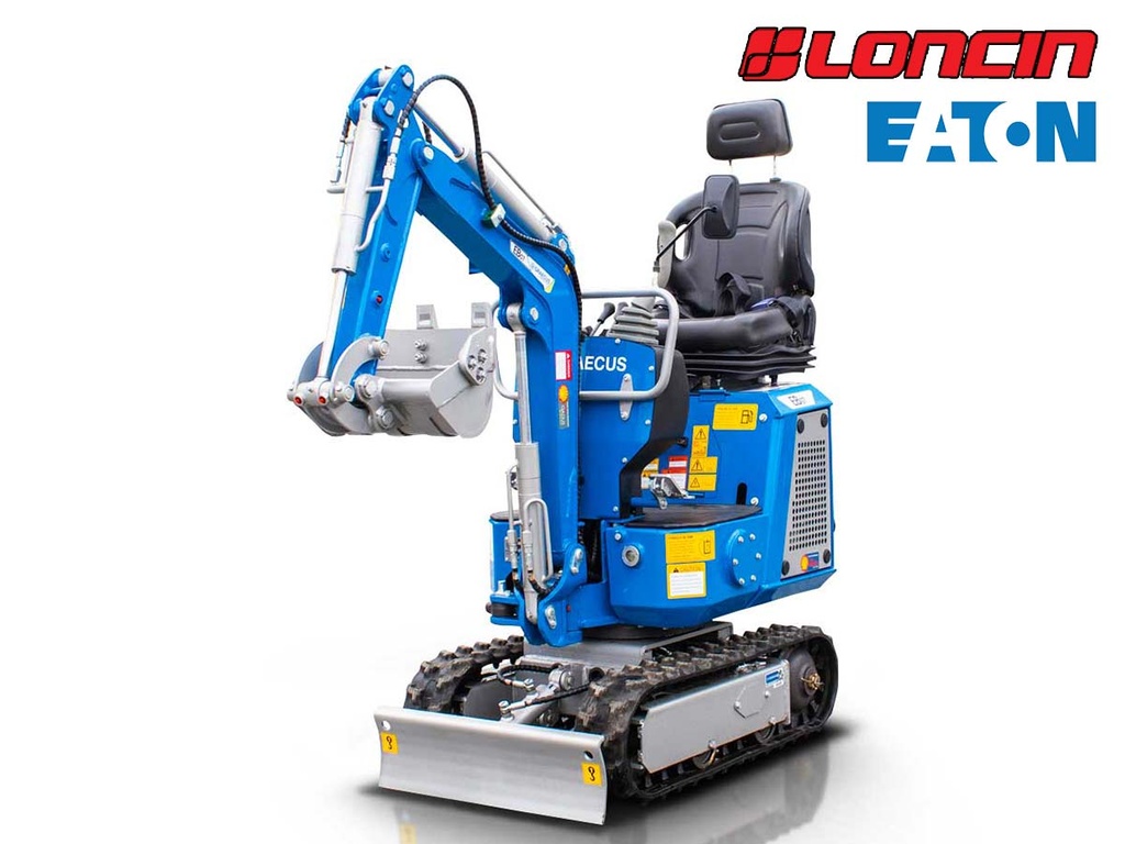 [10000653] Miniexcavator pe șenile 700kg, benzină, cu linie de ciocan EB07-BOOM