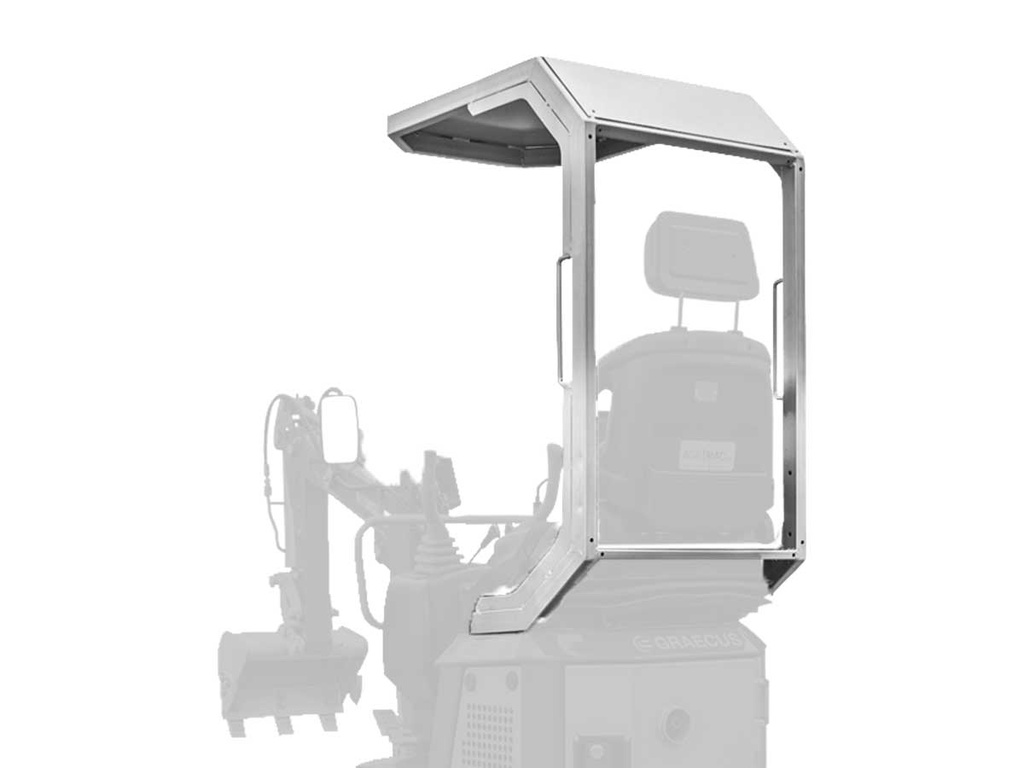 [10000855] Bară de protecție cu copertă pentru excavator EB07ROPS