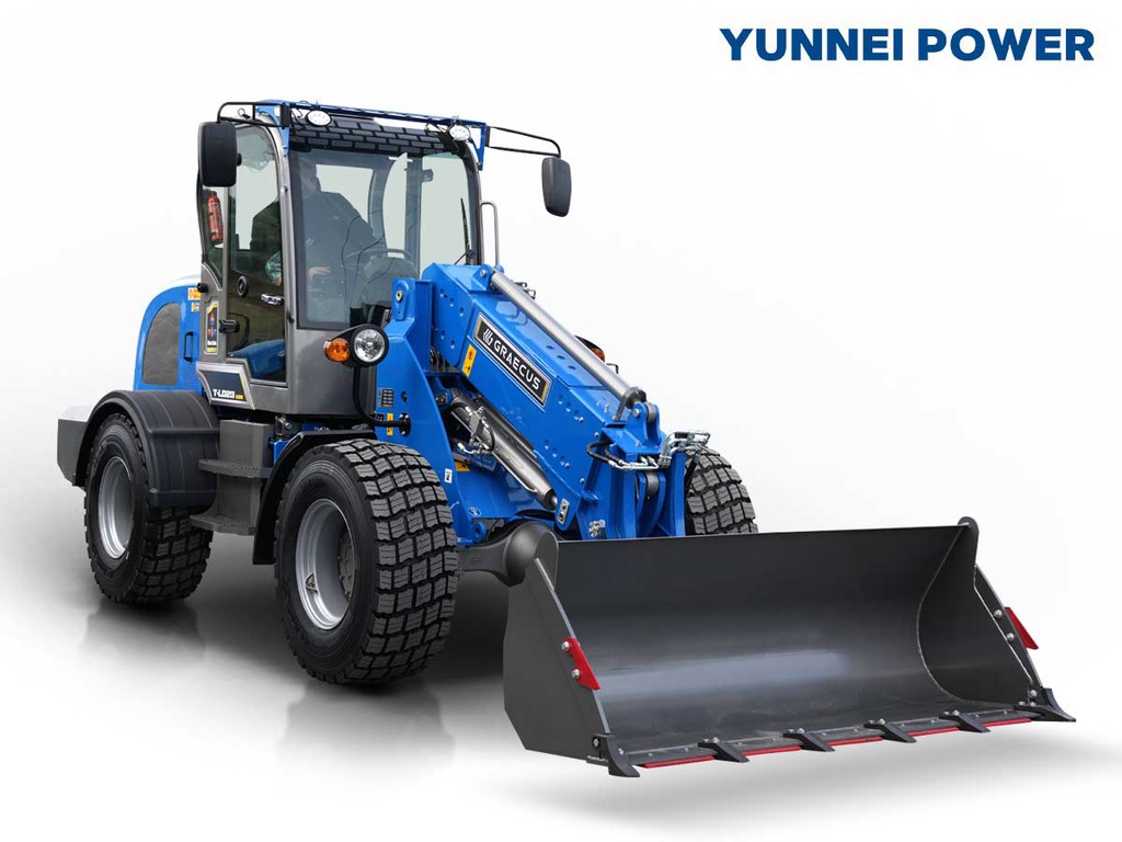[10000770] Încărcător telescopic articulat pe roți 4×4 4WD | Ridicare maximă 4,8m | Capacitate de încărcare până la 2,3T | Cabină A/C | STAGE V | T-LD23 Cab A/C