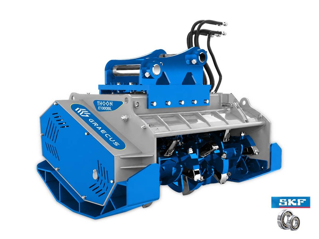 [10000593] Tocător forestier hidraulic cu sistem bite limiter – cap pentru utilaje de construcții (excavator) THOON E1000BL