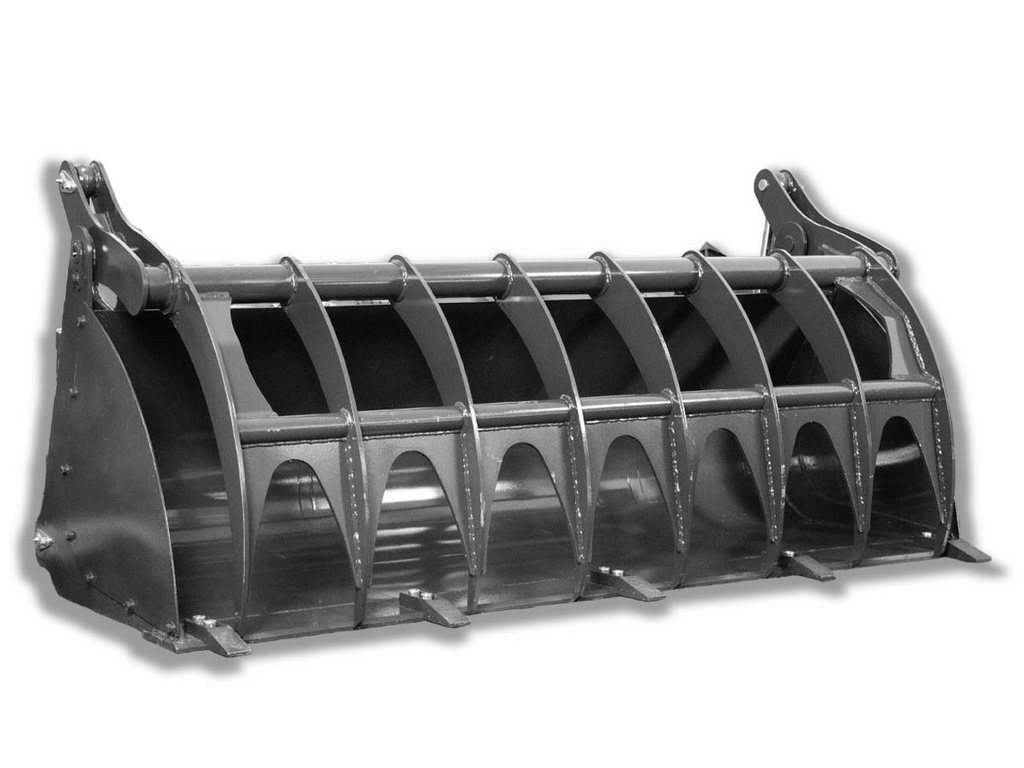 [10000755-1] Cupă cu arpuie crocodil de 1400 mm cu 2 butoaie și Eurohitch pentru conectare la încărcător, mini-excavator, tractoare cu încărcător EHBC141