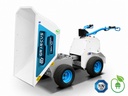 Mini dumper electric articulat | 4×4 4WD | Capacitate de încărcare utilă 500 kg | Putere motor 3000W/48V | Baterie litiu 48V 32Ah | Basculare electrică | Anvelope gazon