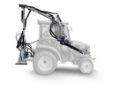 Telescopic tocător de vegetație - motocoasă cu bară de tăiere pentru tractor, cu funcționalitate de deplasare laterală pe partea șoferului LK130S
