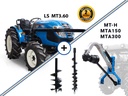 Tractor nou de viticultură și pomi fructiferi LS MT3.60 ROPS 72 CP, combinat cu graecus Dril MT-H și două aride MTA150&300.