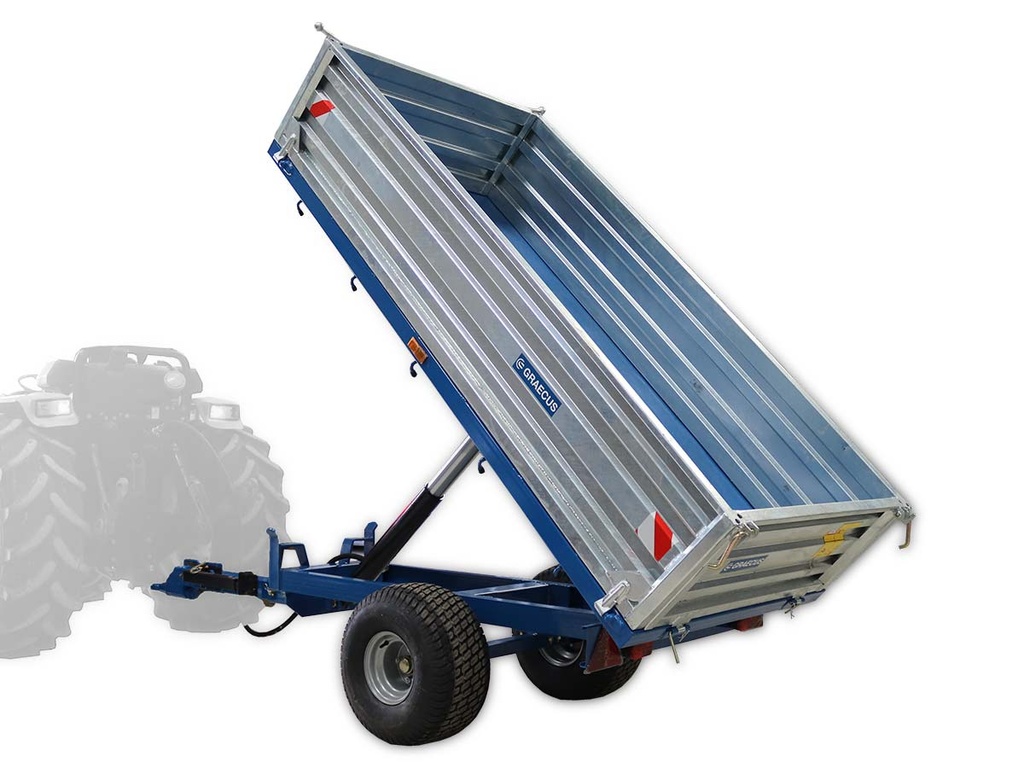 [10000322] Remorcă pentru tractor cu răsturnare hidraulică, 1500 kg, MT1500-H