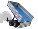 Remorcă pentru tractor cu sistem hidraulic de răsturnare, 2500 kg, DT2500-H