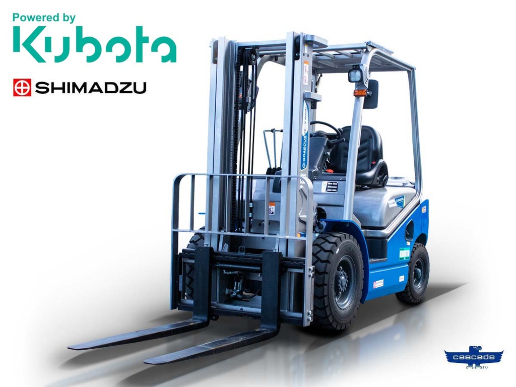 [10000728] Stivuitor 2.5T Kubota STAGE V diesel | Duplex 3000mm | deplasare laterală hidraulică | furci 1220mm