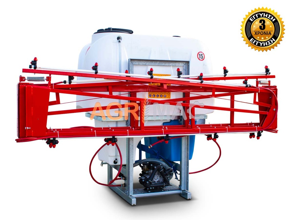 [10000466] 700L/10m Rănitistic-Pulverizator cu 3 rezervoare, montat pe bară de 10 metri, PA700+AD10