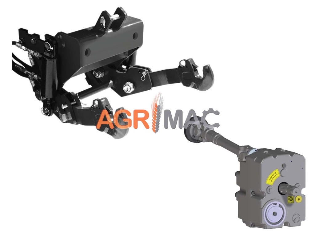 [AUTO-SKU-50608] Frontale hidraulice de tip greu, 780 kg, și PTO frontal montat cu joystick S20.