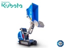 Dumper Diesel Kubota, hidrostatic cu încărcător și basculare înaltă 800kg HT800FL-PRO