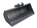 Cupă ciur pentru excavator 800mm, cu sită pentru sortare pietre etc., compatibilă cu mini-excavatoarele EB09/10/12